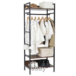 Heavy Duty Clothes Rail Bathroom Display Stand Adjustable Hanging Garment Shelf