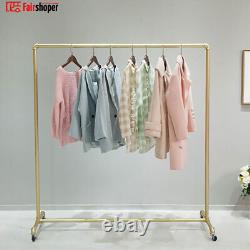 Heavy Duty Clothes Rail Rack Gold Garment Hanging Display Stand Storage Shelf