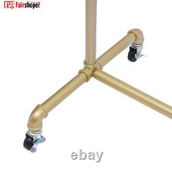 Heavy Duty Clothes Rail Rack Gold Garment Hanging Display Stand Storage Shelf
