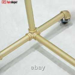 Heavy Duty Clothes Rail Rack Gold Garment Hanging Display Stand Storage Shelf