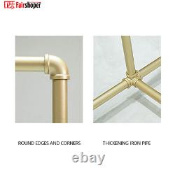 Heavy Duty Clothes Rail Rack Gold Garment Hanging Display Stand Storage Shelf