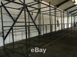 Heavy Duty Custom made warehouse industrial racking set wooden shelf long