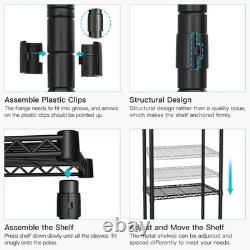 Heavy Duty Double Clothes Rail Rack Garment Hanging Stand Open Wardrobe Shelf UK