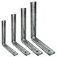 Heavy Duty Fluted Shelf Bracket Galvanised Steel Strong Shelving Angle Support