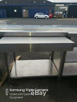 Heavy Duty Fully Welded Stainless Steel Work Station, Pull Out Shelf 95 X 76cm