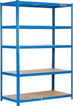 Heavy Duty Garage Shelving 5 Tier Steel Racking 200kg Shelf 180x120x60