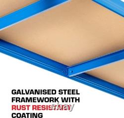 Heavy Duty Garage Shelving 5 Tier Steel Racking 200kg Shelf 180x120x60
