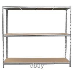 Heavy Duty Garage Shelving Extra Wide Boltless Racking 1200KG Capacity