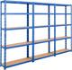 Heavy Duty Garage Shelving Unit 3 Bay 179x90x30 Cm 200kg Udl Per Shelf 1000