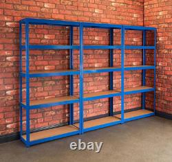 Heavy Duty Garage Shelving Unit 3 Bay 179X90X30 Cm 200Kg UDL per Shelf 1000 Heavy Duty Garage Shelving Unit 3 Bay 179X90X30 Cm 200Kg UDL per Shelf 1000