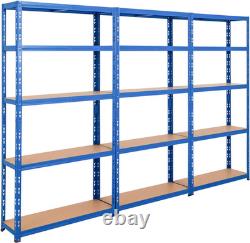 Heavy Duty Garage Shelving Unit 3 Bay 179X90X30 Cm 200Kg UDL per Shelf 1000