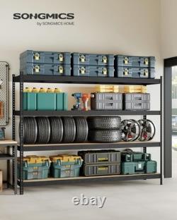Heavy Duty Garage Shelving Unit 4 Tier 60x240x183 cm Storage Rack 2000 kg Load