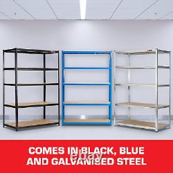 Heavy-Duty Garage Shelving Unit 5-Tier Steel Storage Shelves, Boltless Shelves