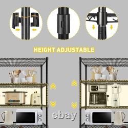 Heavy Duty Garage Shelving Unit, 91.3x45.7x190.5cm, 5 Tier, Black