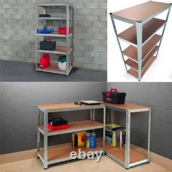 Heavy-Duty Garage Shelving Units 5 Tier Racking Metal Storage Shelves Boltless