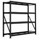 Heavy Duty Industrial Metal Racking Unit With 4 Mesh Shelves Collect From Store