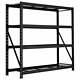 Heavy Duty Industrial Metal Racking Unit With 4 Mesh Shelves Collect From Store