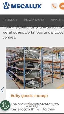 Heavy Duty Long Span Shelving Garage Workshop Deep Metal Shelves Bulky Items