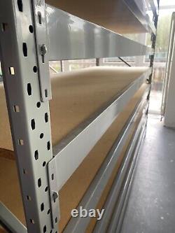 Heavy Duty Long Span Steel Racking 1.6m tall x 0.6m Deep Bays Shelving Shelves