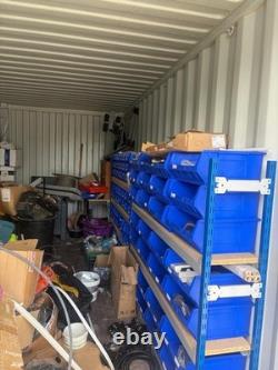 Heavy Duty Longspan Workshop Racking + 100+ Blue Storage Bins 3m Collection