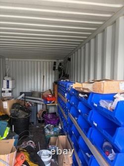 Heavy Duty Longspan Workshop Racking + 100+ Blue Storage Bins 3m Collection