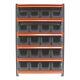 Heavy Duty Megarack Shelving Racking With 20 X 20 Litre Pick Bin Euro Box Kit