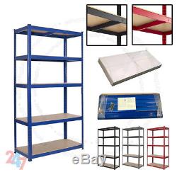 Heavy Duty Metal 5Tier Boltless Shelving Racking For Home Shop Warehouse Storage