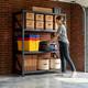 Heavy Duty Metal Racking Adjustable Garage Shelving Unit 4 Tier Storage Racking