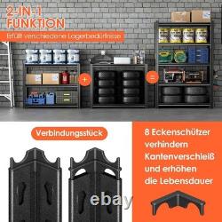 Heavy Duty Metal Shelf 183x90x40cm 5 Tier Garage Shelving Unit 1000kg Load