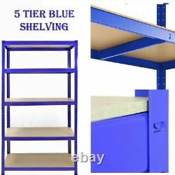 Heavy Duty Metal Storage 5Tier Shelving Boltless Racking Shelf S247