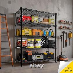 Heavy Duty Metal Storage Shelving Unit 5 Tier 115x45x180cm Wire Garage Shelf