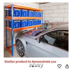 Heavy Duty Over Car Garage Shelving Unit Space Saving Deep Shelves Bulky Items