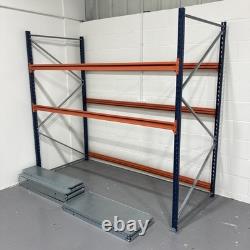 Heavy Duty Over Car Garage Shelving Unit Space Saving Deep Shelves Bulky Items