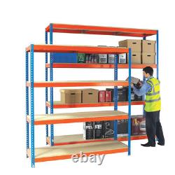 Heavy Duty Painted Additional Shelf 1500x600mm Orange/Zinc 378853