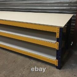 Heavy Duty Pallet Racking Work / Packing Bench (2700mm X 750mm) With 2 Shelves