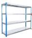 Heavy Duty Racking Bigdug 1980mm High 4 Tier Shelving Steel Shelves