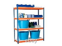 Heavy Duty Racking Melamine Shelves 4 Levels 1800mm H x 1500mm W x 450mmD