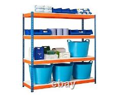 Heavy Duty Racking Melamine Shelves 4 Levels 1800mm H x 1800mm W x 600mm D