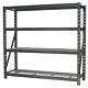 Heavy-duty Racking Unit With 4 Mesh Shelves 640kg Capacity Per Level 1956mm