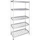 Heavy Duty Shelving 90w X 45d X 183h With 5 Shelves, Rivet Wire Uked
