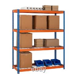Heavy Duty Shelving/Racking Mesh Shelves 4 Levels 1800mm H x 1500mm W x 600mm
