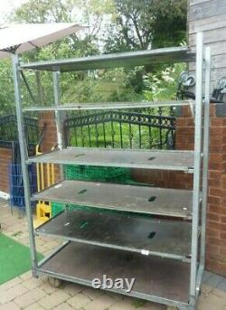 Heavy Duty Shelving Unit on Wheels, 3 Tier FULLY MANOUVERABLE AND ADJUSTABLE
