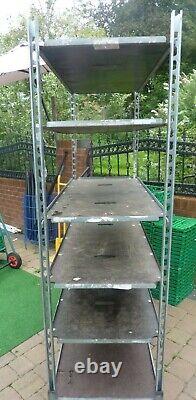 Heavy Duty Shelving Unit on Wheels, 4 Tier FULLY MANOUVERABLE AND ADJUSTABLE