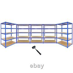 Heavy Duty Shelving Units 5x Metal Garage Storage Bays 5 Tier Racking Shelves