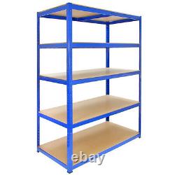 Heavy Duty Shelving Units 5x Metal Garage Storage Bays 5 Tier Racking Shelves