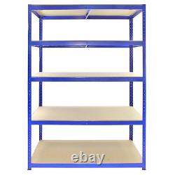 Heavy Duty Shelving Units 5x Metal Garage Storage Bays 5 Tier Racking Shelves