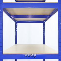 Heavy Duty Shelving Units 5x Metal Garage Storage Bays 5 Tier Racking Shelves