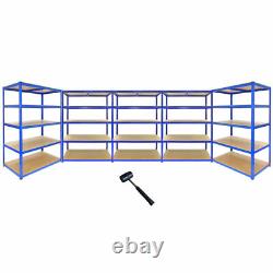 Heavy Duty Shelving Units 5x Metal Garage Storage Bays 5 Tier Racking Shelves