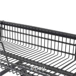 Heavy Duty Shop Retail Shelf 3-Layer Fruit Snack Storage Retail Rack With Wheels