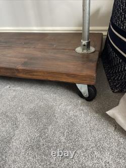 Heavy Duty Shop Style Clothes Rail Storage Shelf Hanging Display Stand Rack